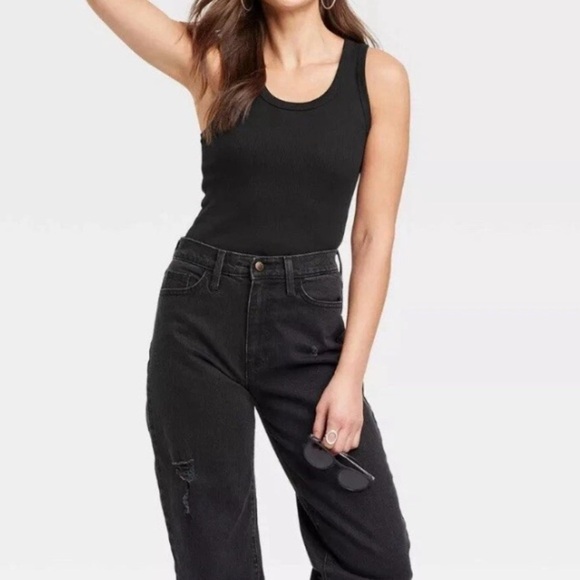 Universal Thread Black Ribbed Tank Top - Size M (NWT) - Picture 1 of 7
